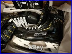 New Bauer Supreme 2s Pro Hockey Skates Size 8d Ls5 Carbon Steel Speed Plates