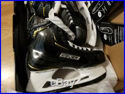 New Bauer Supreme 2s Pro Hockey Skates Size 8d Ls5 Carbon Steel Speed Plates