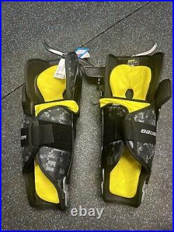 New Bauer Supreme Ice Hockey Roller M3 Senior Shin Guards Pads Senior Size 15