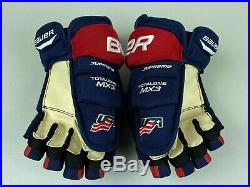 New! Bauer Supreme MX3 Team USA IIHF Pro Stock Hockey Gloves 13 United States