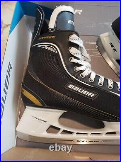 New Bauer Supreme One20 Lightspeed Pro Ice Hockey Skates Black Gold Mens 12