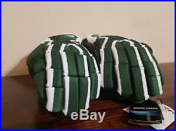 New! Bauer Supreme TotalOne MX3 Senior Hockey Gloves, 14 Inch, Green