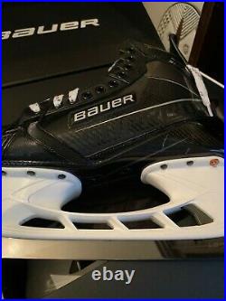 Personalized Bauer Supreme UltraSonic Senior Ice Hockey Skates 9 Fit 2 Gunmetal