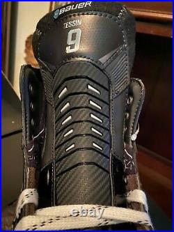 Personalized Bauer Supreme UltraSonic Senior Ice Hockey Skates 9 Fit 2 Gunmetal