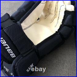 Pro Stock Bauer Supreme 1S Hockey Gloves Jets 14 Dark Navy