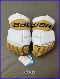 Pro Stock Vegas Golden Knights Eichel Bauer Supreme UltraSonic Hockey Gloves 14