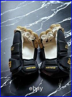 Pro Stock Vegas Golden Knights Jack Eichel Bauer Supreme 2S Pro Hockey Gloves 14