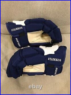 STEVEN STAMKOS Bauer Supreme 1S Pro Stock Hockey Gloves Tampa Bay Lightning 14