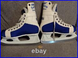Vintage Bauer Supreme Special Edition 920 Blue Hockey Skates, Super Steel Canada