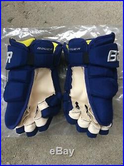 WILLIAM NYLANDER PRO STOCK Bauer Supreme 1S ALL STAR GAME Hockey Gloves 13 RARE