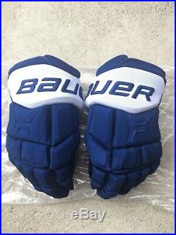WILLIAM NYLANDER PRO STOCK New Bauer Supreme TotalOne MX3 Hockey Gloves LEAFS